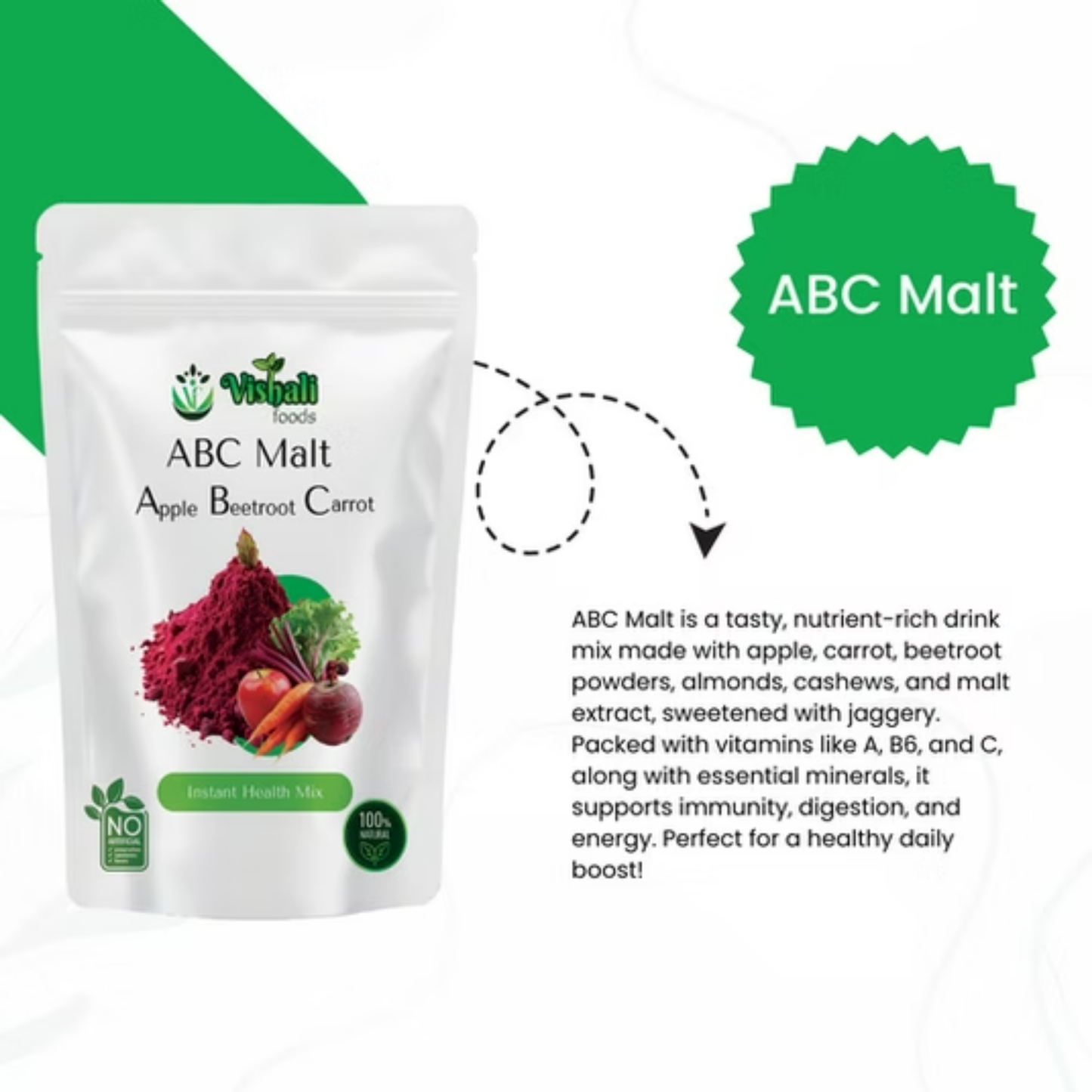 ABC malt (Apple + Beetroot + Carrot) Health Mix