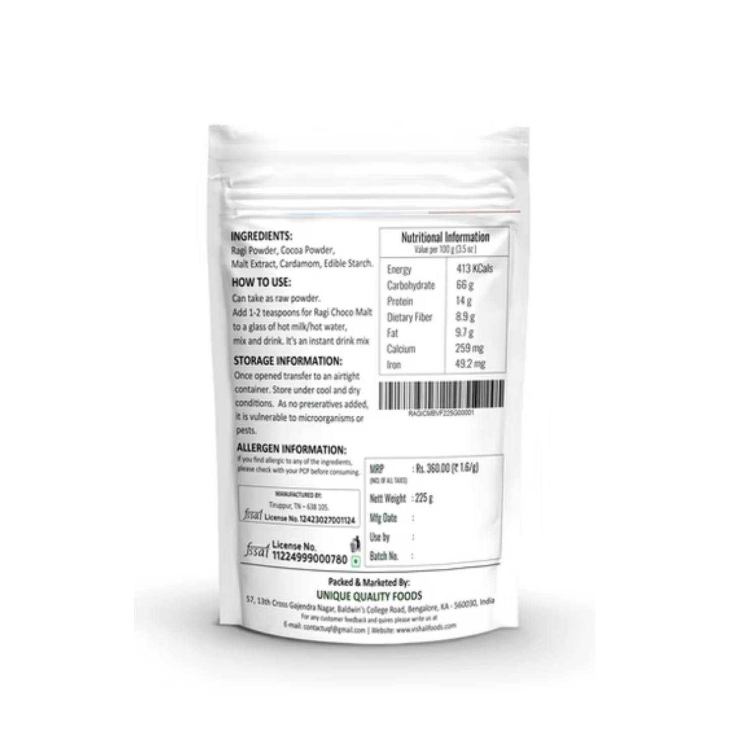 Ragi Choco Malt (Kids Choice)