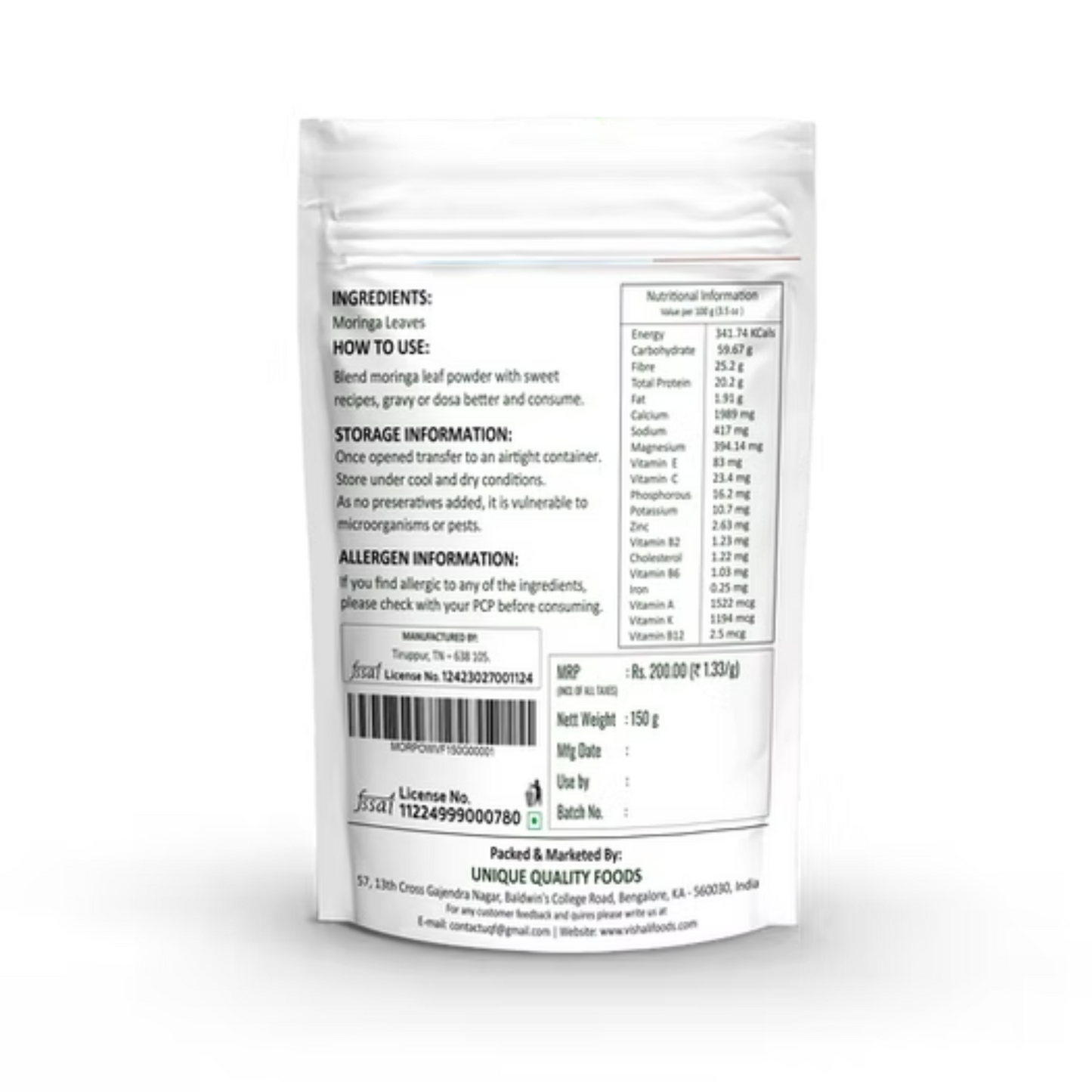 Moringa Leaf Powder