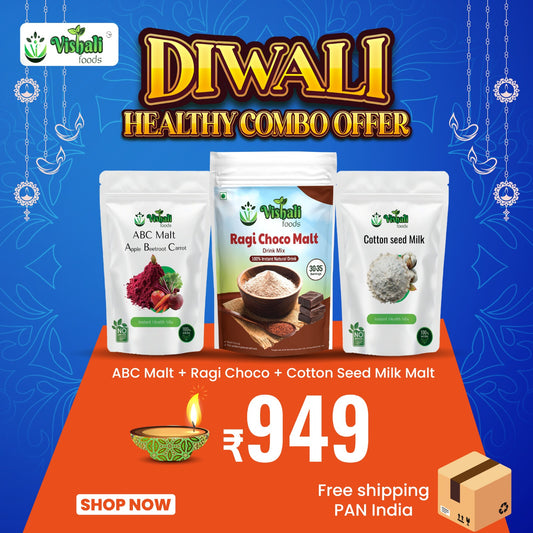 ABC Malt + Ragi Choco + Cotton Seed Milk Malt