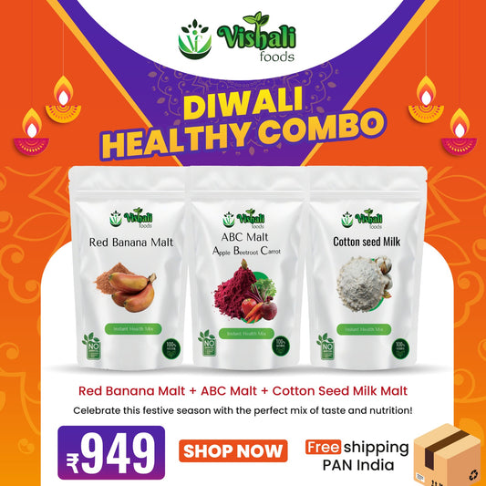 Red Banana Malt + ABC Malt + Cotton Seed Milk Malt