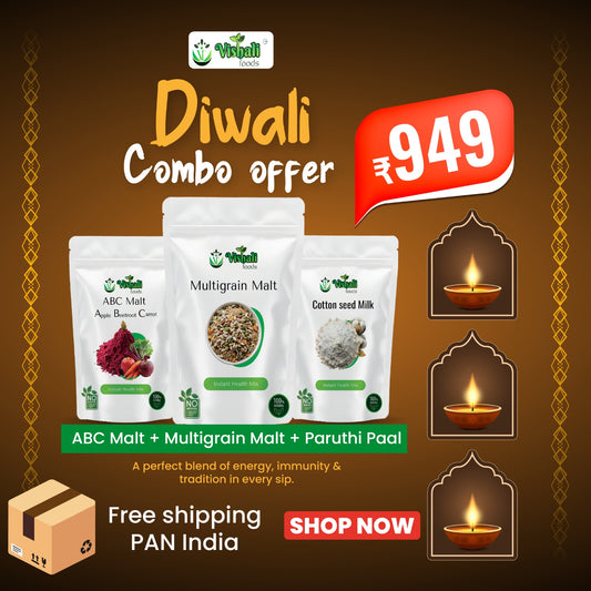 Paruthi Paal + ABC Malt + Multigrain Malt (Nutri Combo)